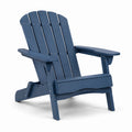 Adirondack-Stuhl aus Polyethylen Blau 90x80x90cm