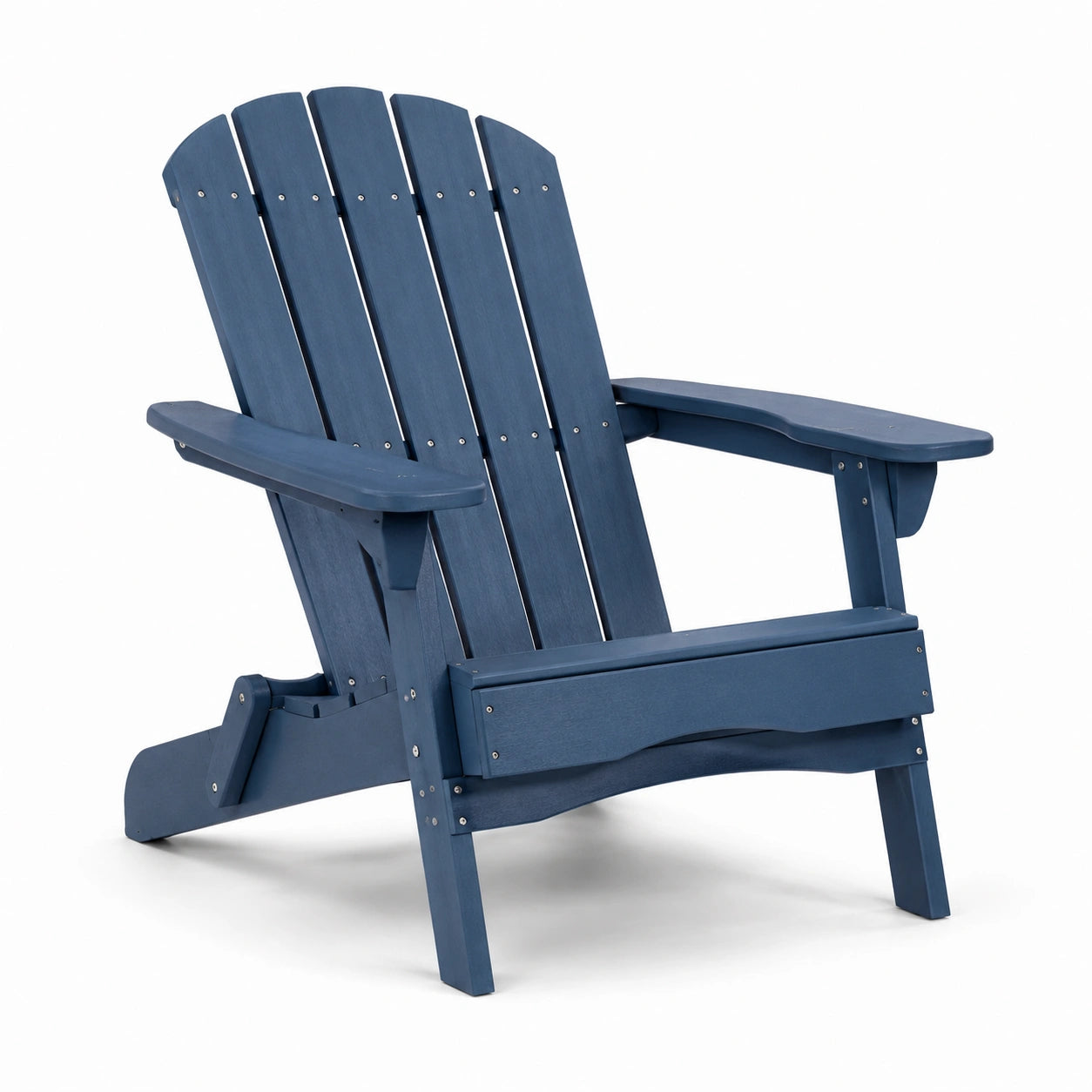 Adirondack-Stuhl aus Polyethylen Blau 90x80x90cm