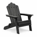 Adirondack Stuhl Holz Schwarz Outdoor 90cm x 80cm x 95cm