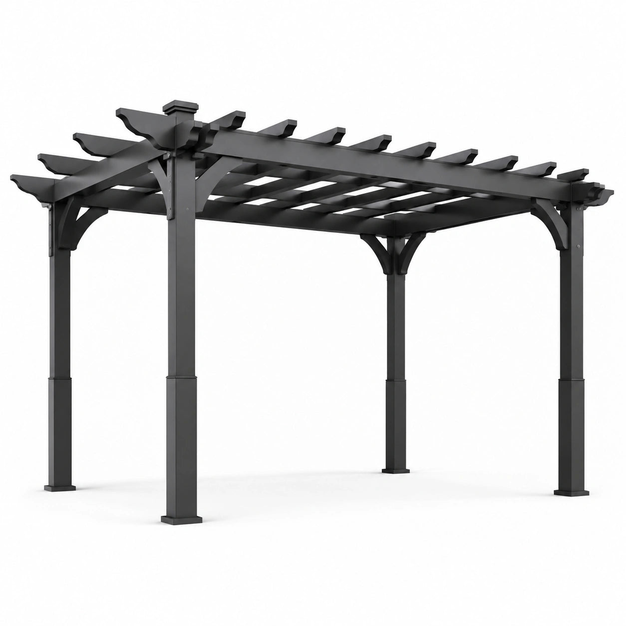 Aluminium Pergola Schwarz 300 x 300 cm