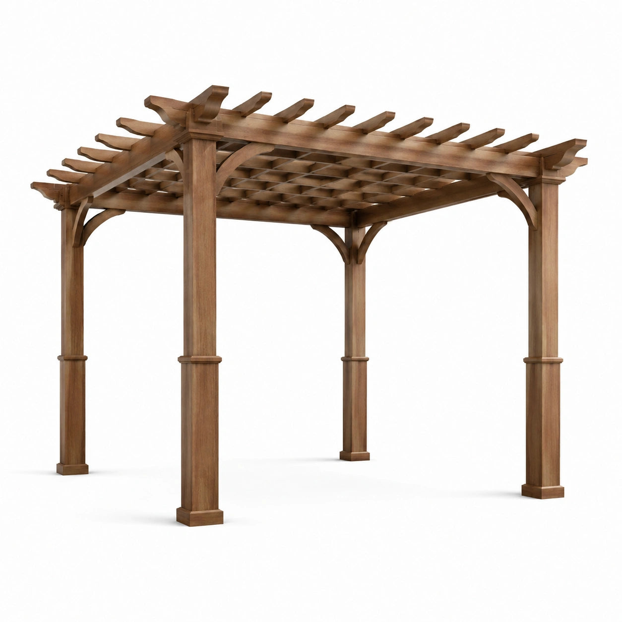 Holzpergola Braun 300x300x250 cm