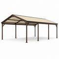 Stahl Carport mit Wellpolycarbonat Dach 600x300x300 cm