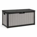 Gartenbox Kunststoff Grau/Schwarz 120x45x60 cm