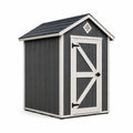 Gartenhaus Massivholz Grau/Weiß 200x150x220 cm