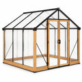 Gewächshaus aus Polycarbonatplatten und Aluminiumrahmen