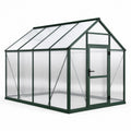 Aluminium Gewächshaus mit Polycarbonat Platten Grün