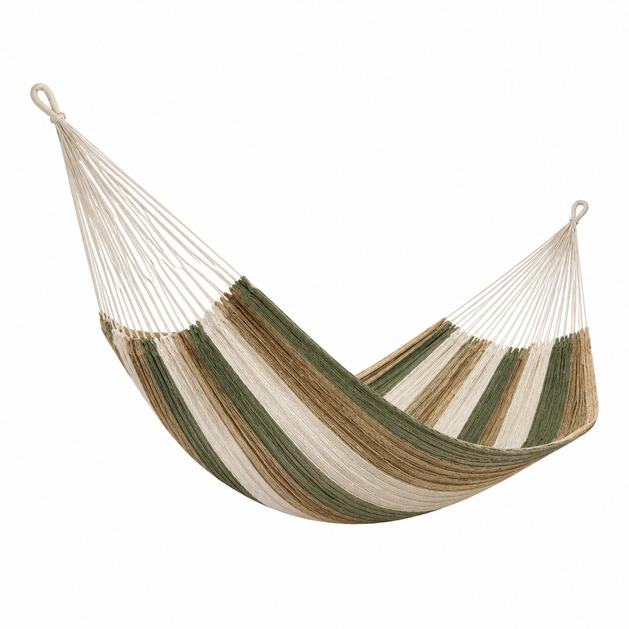 Hängematte Baumwolle Beige/Grün/Braun